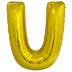 4022881-9909596-2-3-148 Folienballon SuperShape Buchstabe U Gold, 114cm
