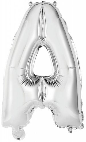 Folienballon Air-Filled "A" silber