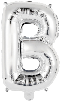 Folienballon Air-Filled "B" silber