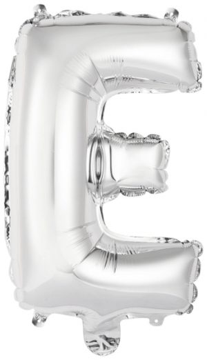 Folienballon Air-Filled "E" silber