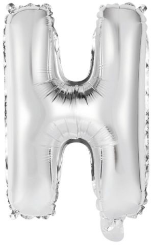 Folienballon Air-Filled "H" silber