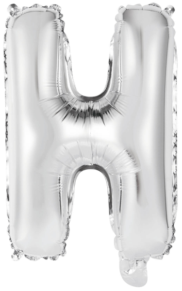Folienballon Air-Filled "H" silber