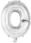 Folienballon Air-Filled "O" silber