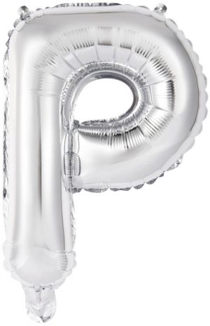 Folienballon Air-Filled "P" silber