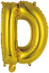Folienballon Air-Filled "D" gold