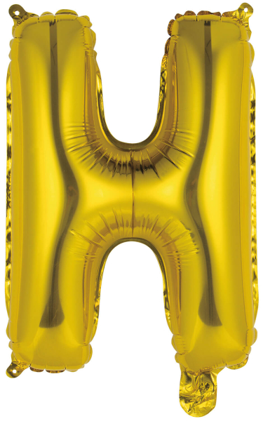 Folienballon Air-Filled "H" gold