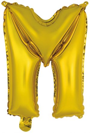 Folienballon Air-Filled "M" gold