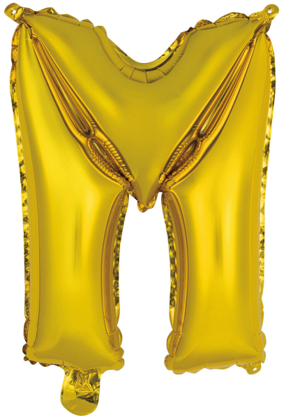 Folienballon Air-Filled "M" gold