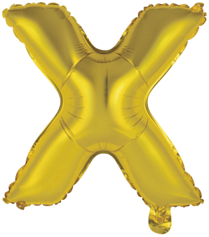 Folienballon Air-Filled "X" gold