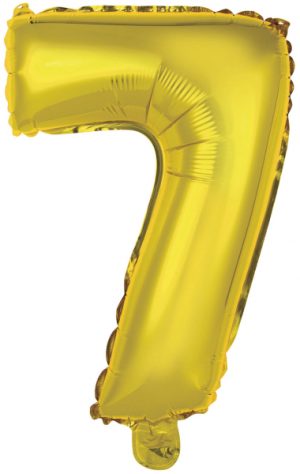 Folienballon Air-Filled "7" gold