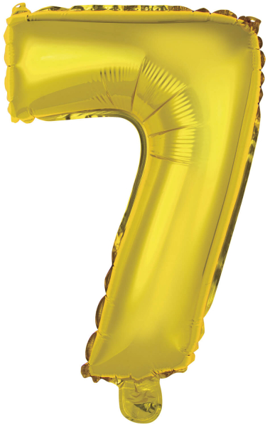 Folienballon Air-Filled "7" gold