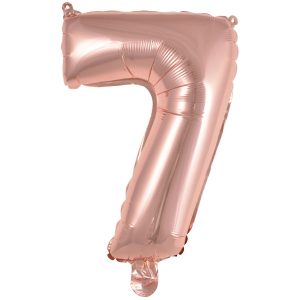 Folienballon Air-Filled "7" rosegold