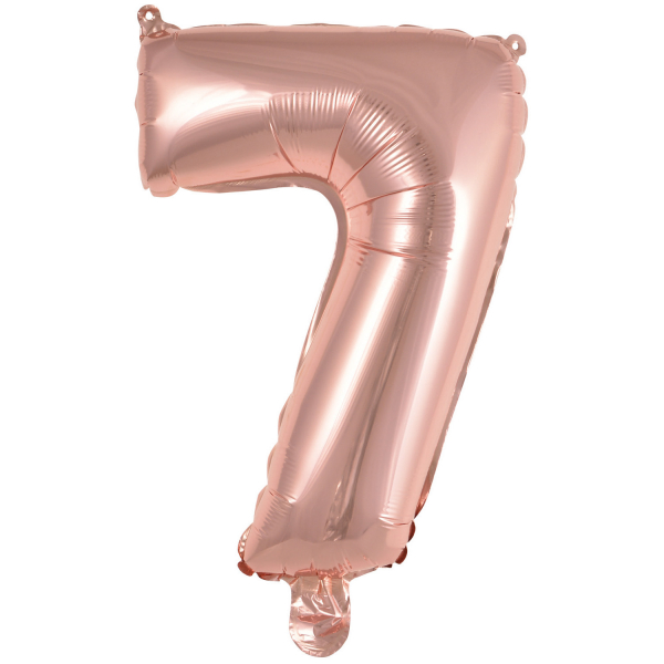 Folienballon Air-Filled "7" rosegold