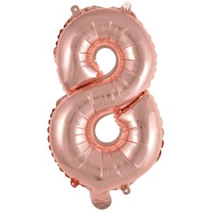 Folienballon Air-Filled "8" rosegold