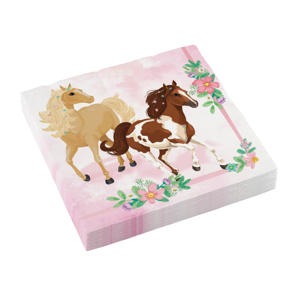 20 Servietten Beautiful Horses 33 x 33 cm