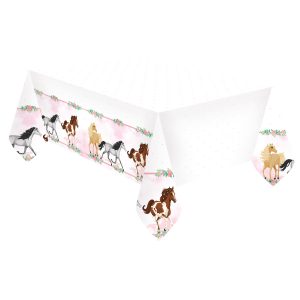 Tischdecke Beautiful Horses Plastik 120 x 180 cm