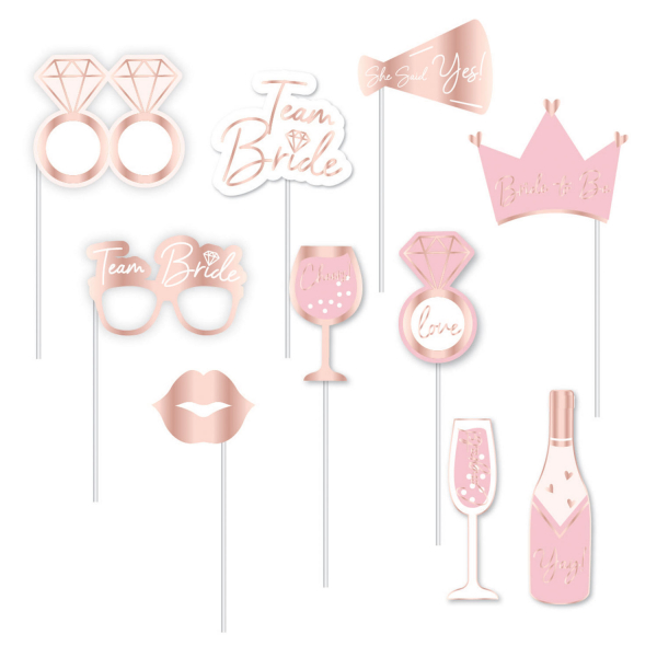 Fotorequisiten-Set Hen Party Paper 10-teilig