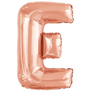 Folienballon SuperShape Buchstabe E Rose-Gold, 53cm x 81cm