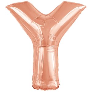 Folienballon SuperShape Buchstabe Y Rose-Gold, 98cm