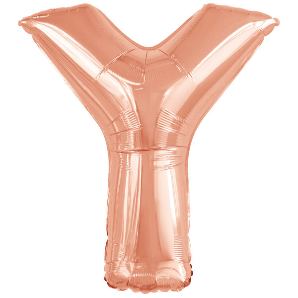 Folienballon SuperShape Buchstabe Y Rose-Gold, 98cm