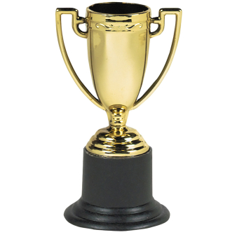 6 Pokale Mini Plastik 10 cm
