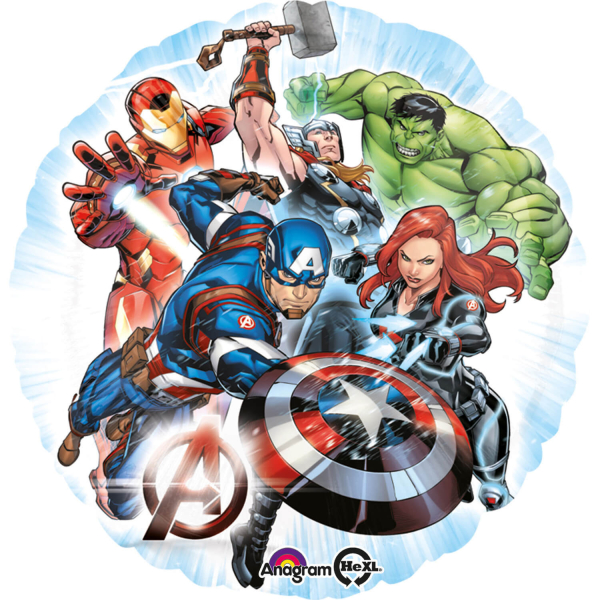 Standard "Avengers" Folienballon Rund,43cm