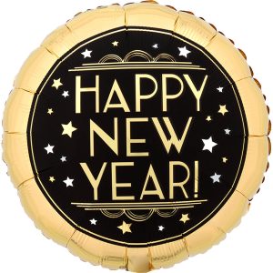 Standard Vintage Satin New Year Folienballon 43 cm