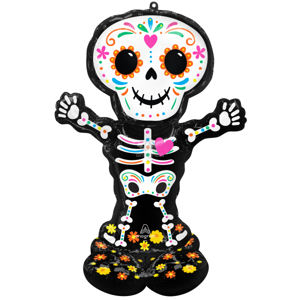 AirLoonz Day Of The Dead Skeleton Folienballon
