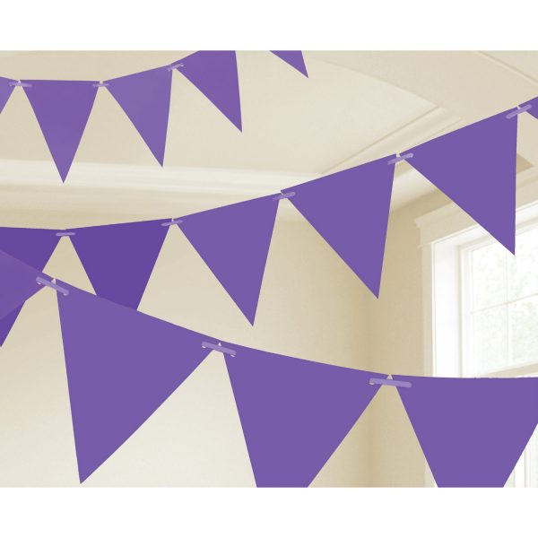 Wimpelkette lila 450cm
