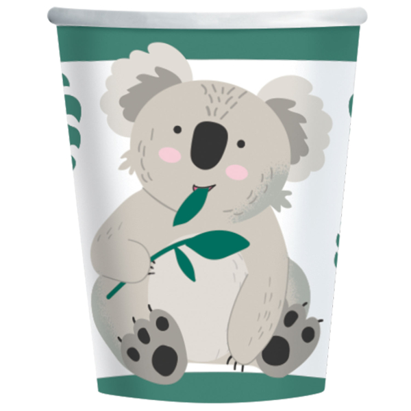 8 Becher Koala Papier 250 ml