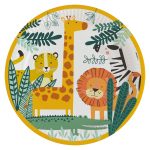 8 Teller Get Wild rund Papier 23 cm
