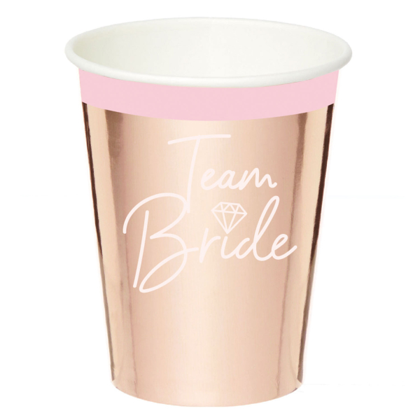 8 Becher Hen Party Papier Hot Stamped 250 ml
