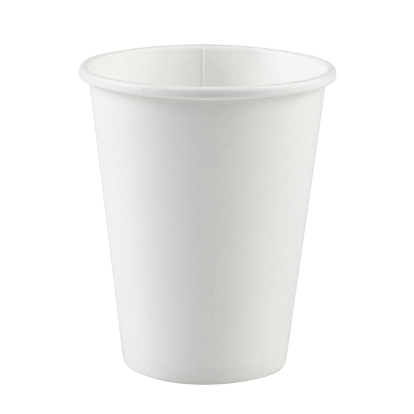 8 Becher weiß Papier 250 ml