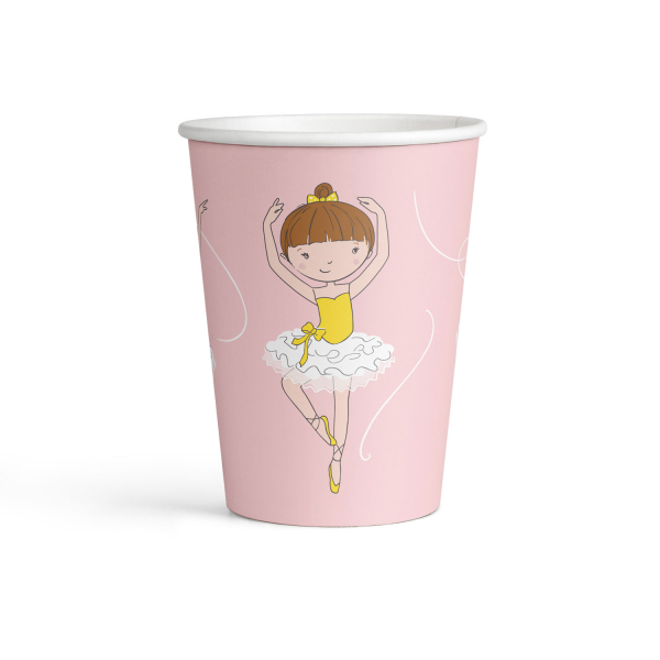 8 Becher Little Dancer Papier 250 ml