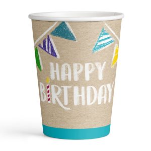 8 Becher My Birthday Party Papier 250 ml