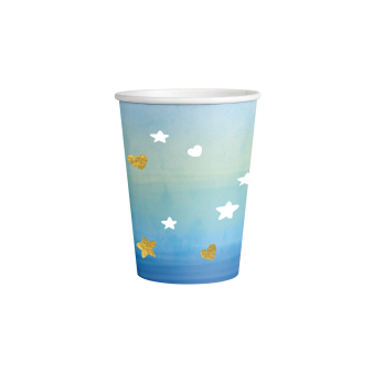 8 Becher Oh Baby Boy Papier Hot Stamped 250 ml
