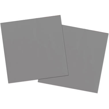 Silberne Servietten 33x33cm - 20 Stück12