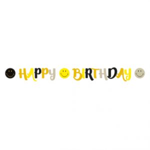 Partykette Smiley Originals Papier 200 x 15 cm