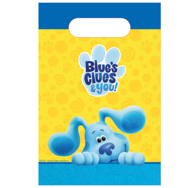 8 Partytüten Blue's Clues Papier 15,8 x 23,6 cm