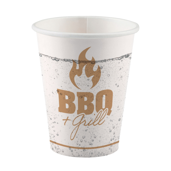 8 Becher BBQ & Grill Party Papier 500 ml
