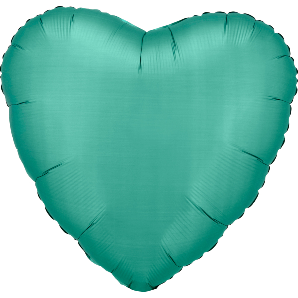 Folienballon "Herz" Jade Green 43cm
