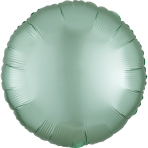 5307022-9914107-2-3-148 Standard Silk Lustre Mint Folienballon Rund 48 cm