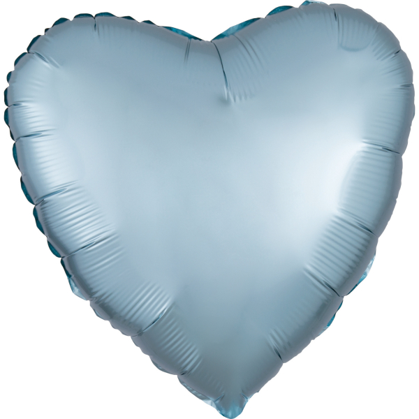Folienballon "Herz" Pastel Blue 43cm
