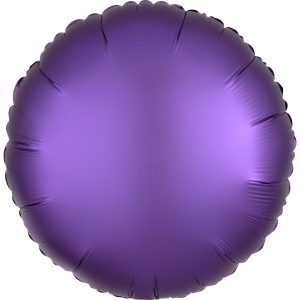 5307048-9914128-2-3-600 Satin Luxe Purple Rund Folienballon 43cm