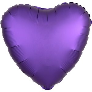 Folienballon "Herz" Lustre Purple 43cm