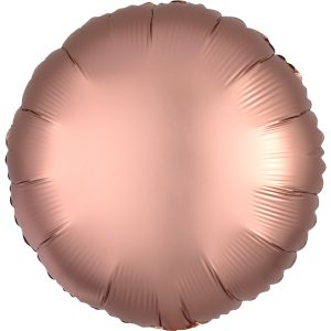 Folienballon "Satin Luxe" Kupfer Rund 43cm