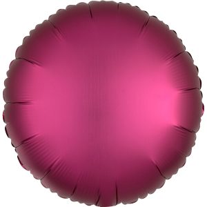 Folienballon "Satin Luxe" Pomegranate Rund 43cm