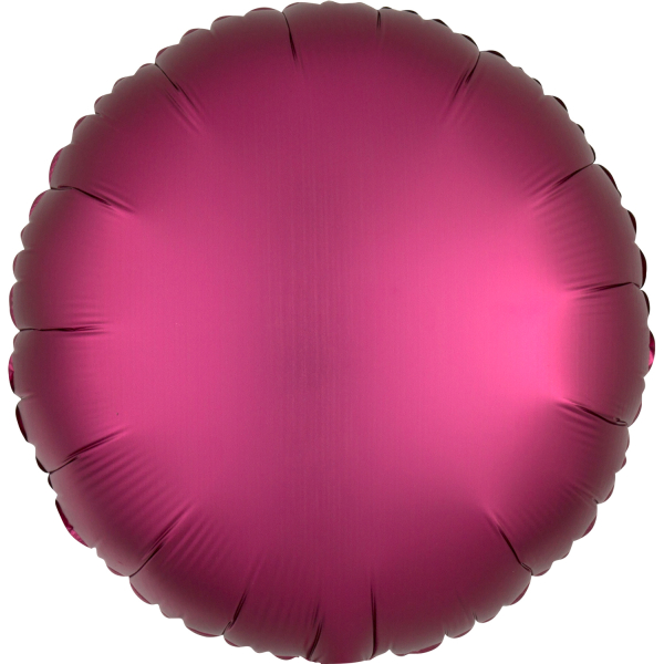5307061-9914161-2-3-600 Folienballon "Satin Luxe" Pomegranate Rund 43cm