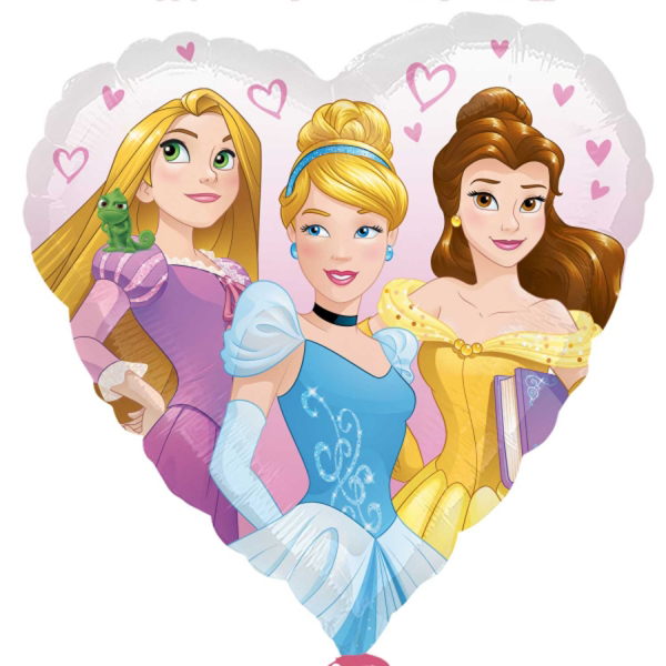 Disney Prinzessinnen - Herz Folienballon Herz 43 cm