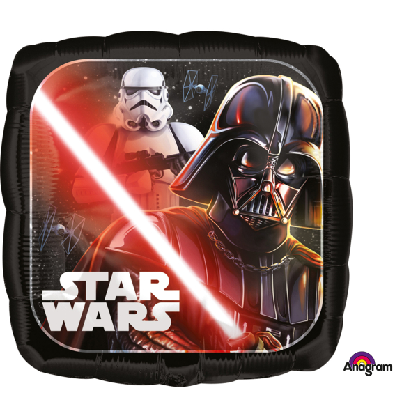 Star Wars Classic Foilenballon Quadrat, 43 cm